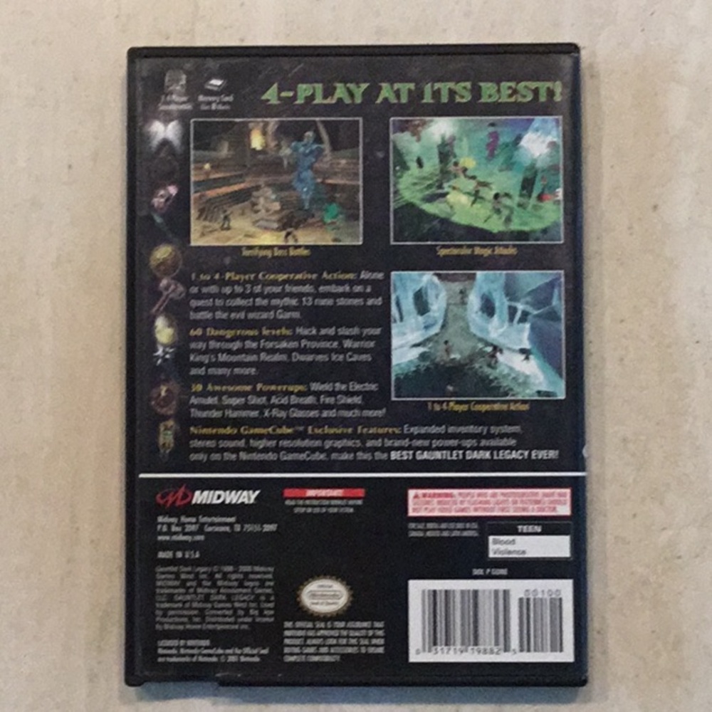 Gauntlet Dark Legacy Nintendo GameCube Game Complete - Picture 2 of 7